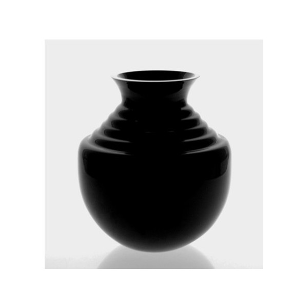 JARRÓN Ø.16 X Ø.25 X H.30 NEGRO