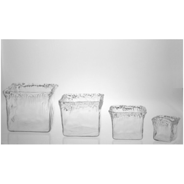 CUADRADO ARTESANAL DE CRISTAL