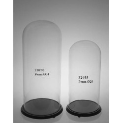 comprar CAMPANAS DE VIDRIO FANAL DE CRISTAL / PEANA DE MADERA PARA FANAL online de  desde 103,82 €