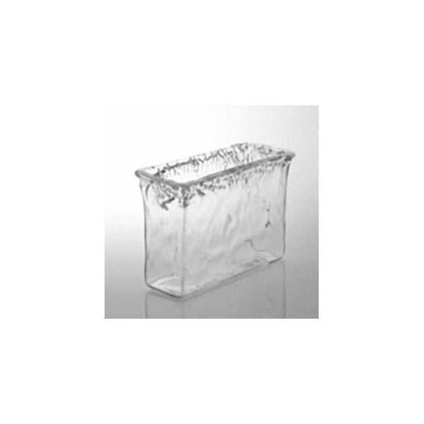 JARDINERA RECTANGULAR ARTESANAL DE CRISTAL