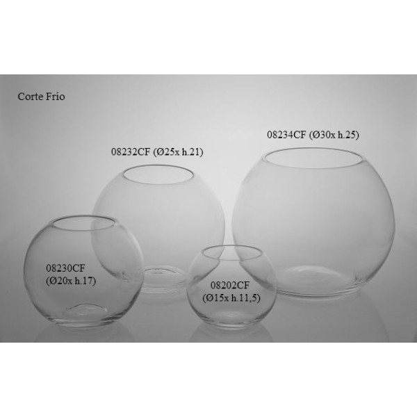 PECERA CRISTAL REFORZADO CORTE FRÍO DE CRISTAL