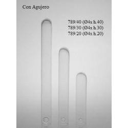 comprar PROBETA DE CRISTAL CON AGUJERO online de  desde 10,51 €