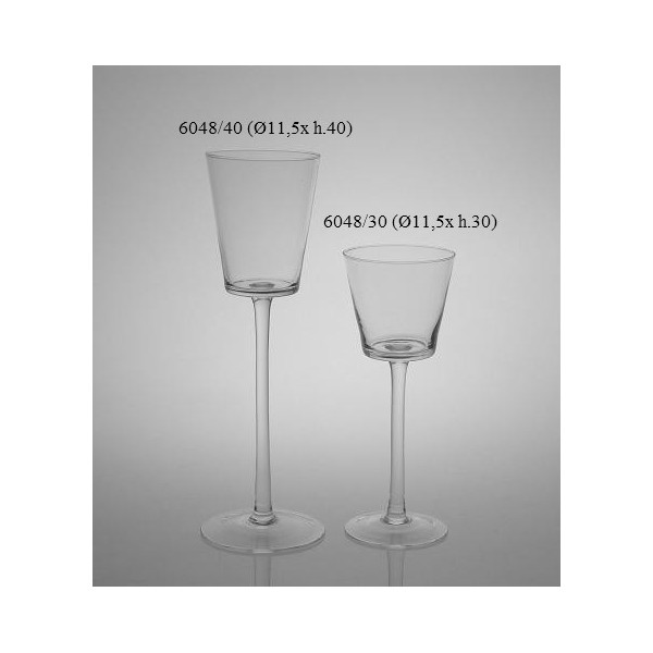 PORTAVELA DE CRISTAL CON PIE