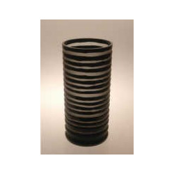 comprar JARRÓN GRUESO TALLADO Ø.17 X H.36 NEGRO online de  desde 79,86 €