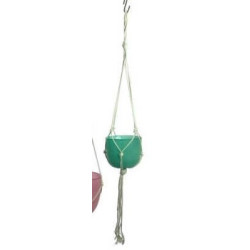 comprar COLGANTE ALGODÓN C/MACETA 2 TAMAÑOS 4 COLORES online de  desde 19,57 €