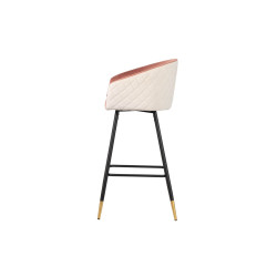 comprar TABURETE BAR VELVET rosa-beige 52X50X99 CM online de desde 211,63 € comprar TABURETE BAR VELVET rosa-beige 52X50X99 CM online de desde 211,63 €