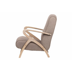 comprar BUTACA MADERA VINTAGE LINO MARRON 67X72X85 CM online de  desde 271,04 €