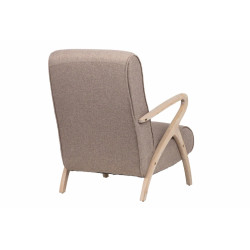 comprar BUTACA MADERA VINTAGE LINO MARRON 67X72X85 CM online de  desde 271,04 €