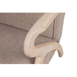 comprar BUTACA MADERA VINTAGE LINO MARRON 67X72X85 CM online de  desde 271,04 €