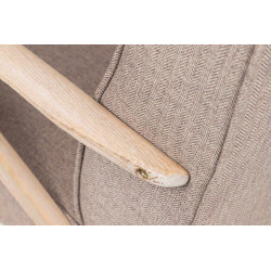 comprar BUTACA MADERA VINTAGE LINO MARRON 67X72X85 CM online de  desde 271,04 €