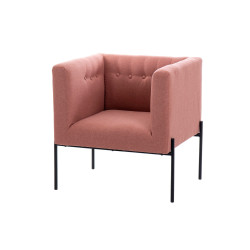 comprar SILLON TEXTIL ROSA C/PATAS METAL NEGRO 70X65X75 CM online de desde 251,68 € comprar SILLON TEXTIL ROSA C/PATAS METAL NEGRO 70X65X75 CM online de desde 251,68 €