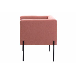 comprar SILLON TEXTIL ROSA C/PATAS METAL NEGRO 70X65X75 CM online de desde 251,68 € comprar SILLON TEXTIL ROSA C/PATAS METAL NEGRO 70X65X75 CM online de desde 251,68 €