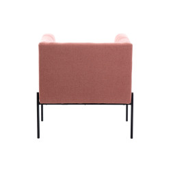 comprar SILLON TEXTIL ROSA C/PATAS METAL NEGRO 70X65X75 CM online de desde 251,68 € comprar SILLON TEXTIL ROSA C/PATAS METAL NEGRO 70X65X75 CM online de desde 251,68 €