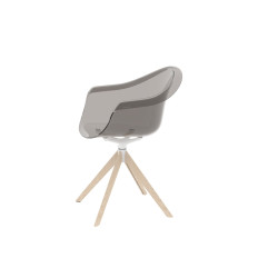 comprar Incasso silla giratoria con patas de madera por Archirivolto Design online de VONDOM desde 629,20 €