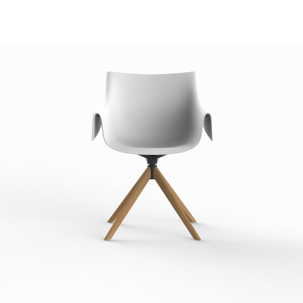 Manta sillon giratorio con madera por Eugeni Quitllet