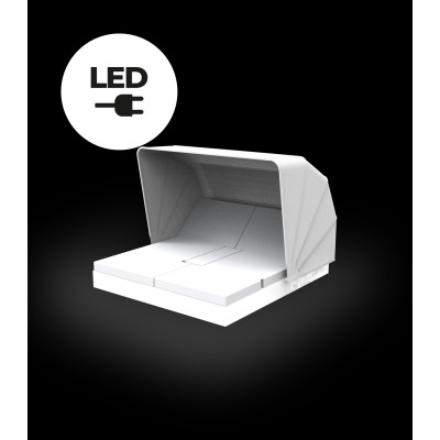 comprar DAYBED - Vela daybed 4 cabezales reclinables con parasol por Ramón Esteve - VONDOM online de VONDOM desde 7,701.65