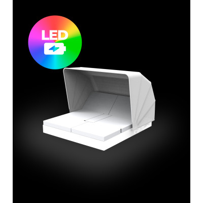 comprar DAYBED - Vela daybed 4 cabezales reclinables con parasol por Ramón Esteve - VONDOM online de VONDOM desde 7,701.65