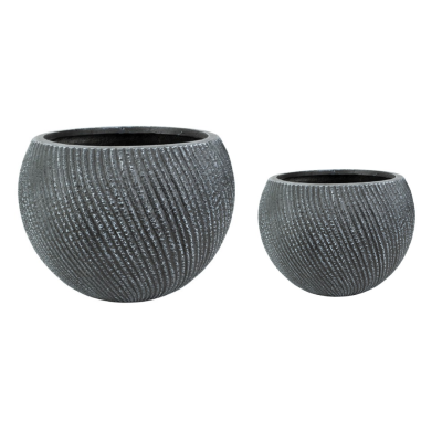 comprar JUEGO 2 UNIDADES Maceta Loria - Negro Vintage online de  desde 169,40 €