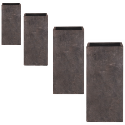 comprar JUEGO 4 UNIDADES Macetero Cubo Alto - OXIDO RUSTICO online de desde 336,89 € comprar JUEGO 4 UNIDADES Macetero Cubo Alto - OXIDO RUSTICO online de desde 336,89 €