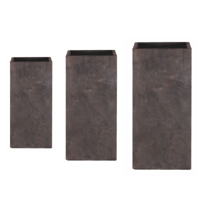 comprar JUEGO 3 UNIDADES Macetero Cubo Alto - OXIDO RUSTICO online de desde 205,35 € comprar JUEGO 3 UNIDADES Macetero Cubo Alto - OXIDO RUSTICO online de desde 205,35 €