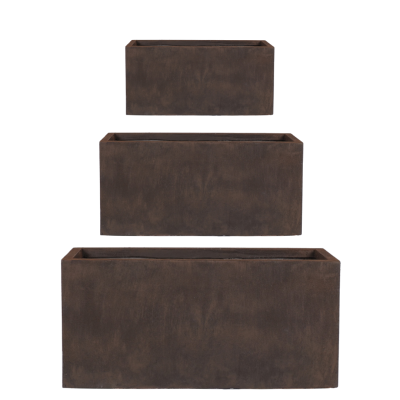 comprar JUEGO 3 UNIDADES Jardinera Rectangular semi alta - Óxido Rústico online de desde 385,99 € comprar JUEGO 3 UNIDADES Jardinera Rectangular semi alta - Óxido Rústico online de desde 385,99 €
