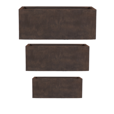 comprar JUEGO 3 UNIDADES Jardinera Rectangular - Óxido Rústico online de desde 362,27 € comprar JUEGO 3 UNIDADES Jardinera Rectangular - Óxido Rústico online de desde 362,27 €