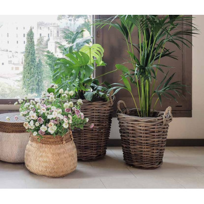 comprar TANARA cesto redondo XL con asas - RATTAN NATURAL online de  desde 248,18 €