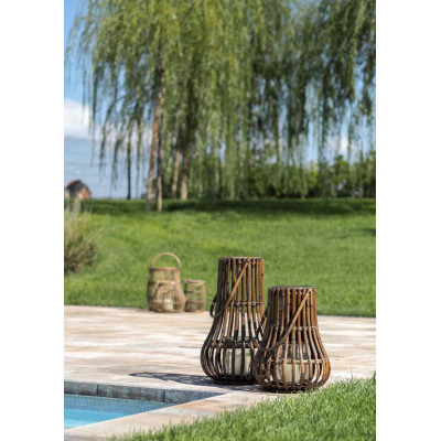 comprar KENDARI portavelas con cristal - RATTAN online de  desde 84,22 €