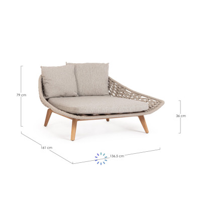 comprar DAYBED CON COJINES TAMIRES BEIGE online de BIZZOTTO desde 2,889.47