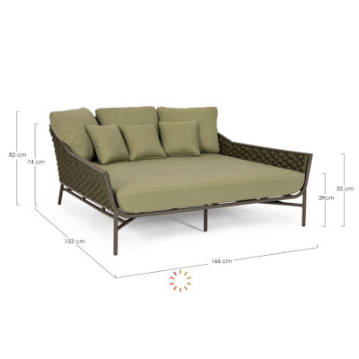 comprar DAYBED CON COJINES EVERLY OLIV QS24 online de BIZZOTTO desde 4,063.81
