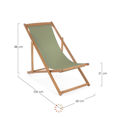 comprar TUMBONA RELAX NOEMI VERDE MUSGO online de BIZZOTTO desde 95,03 €