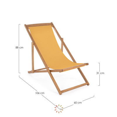 comprar TUMBONA RELAX NOEMI MOSTAZA online de BIZZOTTO desde 95,03 €