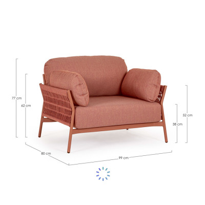 comprar SILLÓN CON COJINES PARDIS SIERRA QS21 online de BIZZOTTO desde 1,382.51
