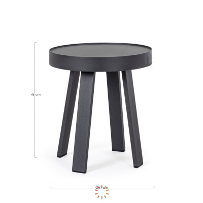 comprar MESA CENTRO SPYRO D41 ANTRACITA QS22 online de BIZZOTTO desde 305,46 €