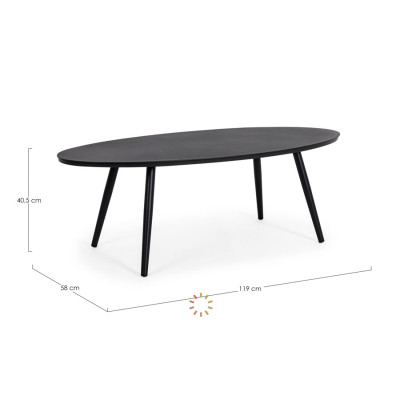 comprar MESA CENTRO SPACE 119X58 INK QS23 online de BIZZOTTO desde 543,05 €