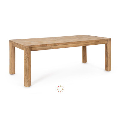 comprar MESA MAVERICK 200X100 TAPA Y PATAS DE MADERA DE TECA RECICLADA online de BIZZOTTO desde 2,237.81