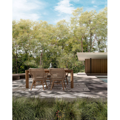 comprar MESA MAVERICK 200X100 TAPA Y PATAS DE MADERA DE TECA RECICLADA online de BIZZOTTO desde 2,237.81