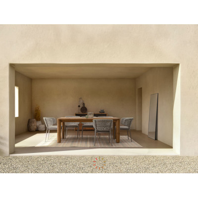 comprar MESA MAVERICK 200X100 TAPA Y PATAS DE MADERA DE TECA RECICLADA online de BIZZOTTO desde 2,237.81