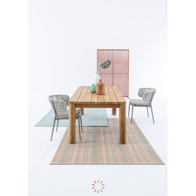 comprar MESA MAVERICK 200X100 TAPA Y PATAS DE MADERA DE TECA RECICLADA online de BIZZOTTO desde 2,237.81