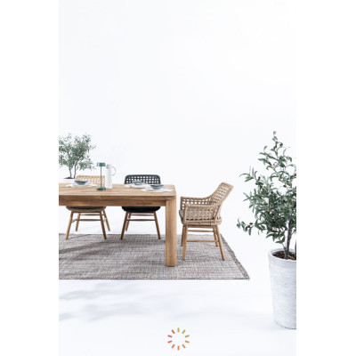 comprar MESA MAVERICK 200X100 TAPA Y PATAS DE MADERA DE TECA RECICLADA online de BIZZOTTO desde 2,237.81