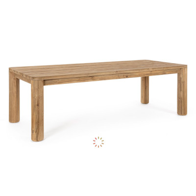 comprar MESA MAVERICK 240X100 TAPA Y PATAS DE MADERA DE TECA RECICLADA online de BIZZOTTO desde 2,593.05