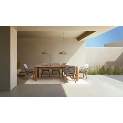 comprar MESA MAVERICK 240X100 TAPA Y PATAS DE MADERA DE TECA RECICLADA online de BIZZOTTO desde 2,593.05