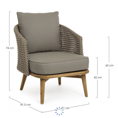 comprar SILLÓN CON COJÍN NINFA online de BIZZOTTO desde 1,402.87