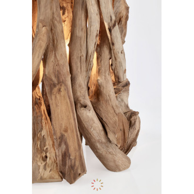 comprar LÁMPARA MADERA DE TECA PIE ACERO H180 online de BIZZOTTO desde 672,02 €