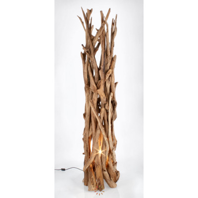 comprar LÁMPARA MADERA DE TECA PIE ACERO H180 online de BIZZOTTO desde 672,02 €