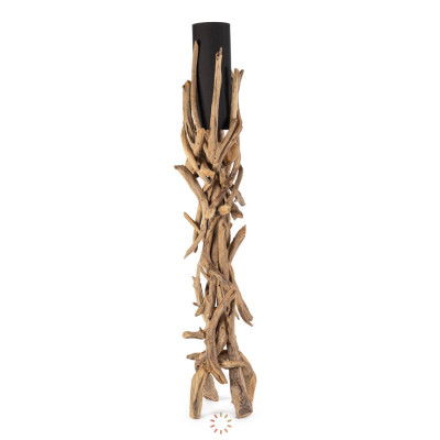 comprar LÁMPARA DE PIE ACERO NEGRO H180 online de BIZZOTTO desde 511,37 €