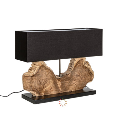 comprar LÁMPARA DE SOBREMESA NAGA NEGRO H55 online de BIZZOTTO desde 328,09 €