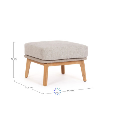 comprar OTTOMAN CON COJIN TAMIRES BEIGE online de BIZZOTTO desde 445,75 €
