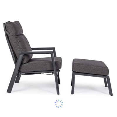 comprar OTTOMAN CON COJIN KLEDI ANTRACITA JX55 online de BIZZOTTO desde 294,15 €