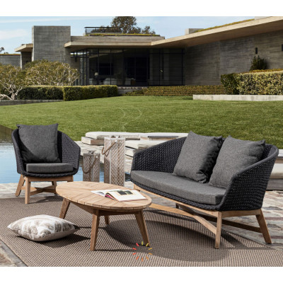 comprar SOFÁ 2 PLAZAS CON COJIN COACHELLA ANTRACITA online de BIZZOTTO desde 1,934.61